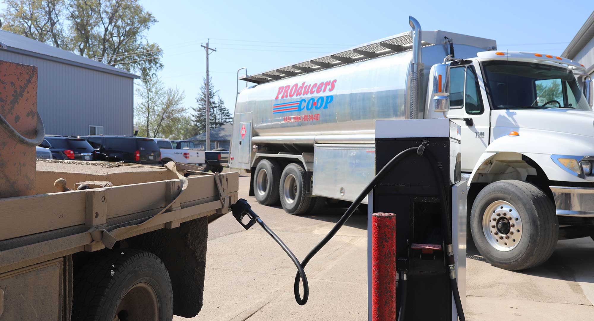 Producers Coop fuel services in Northwest Iowa.